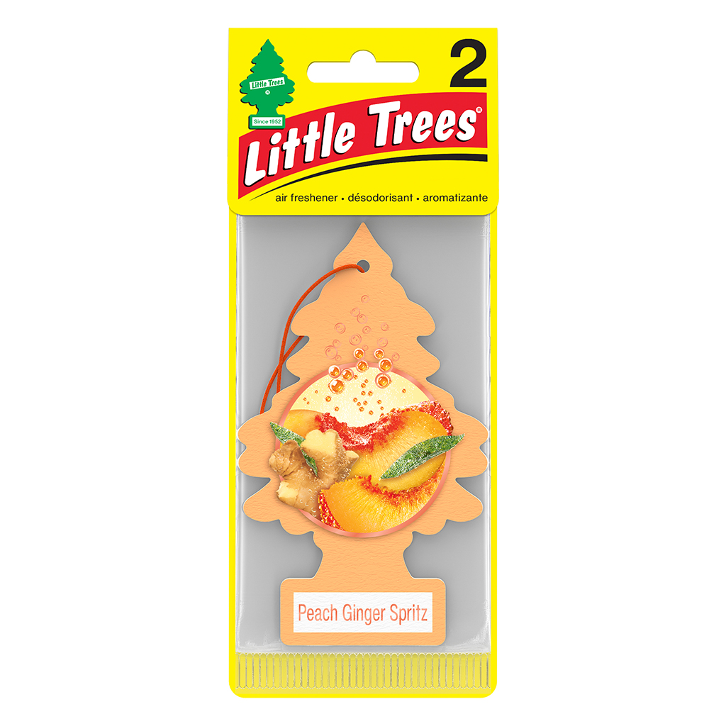 Little Tree Air Freshener 2 Pack - Peach Ginger Spritz