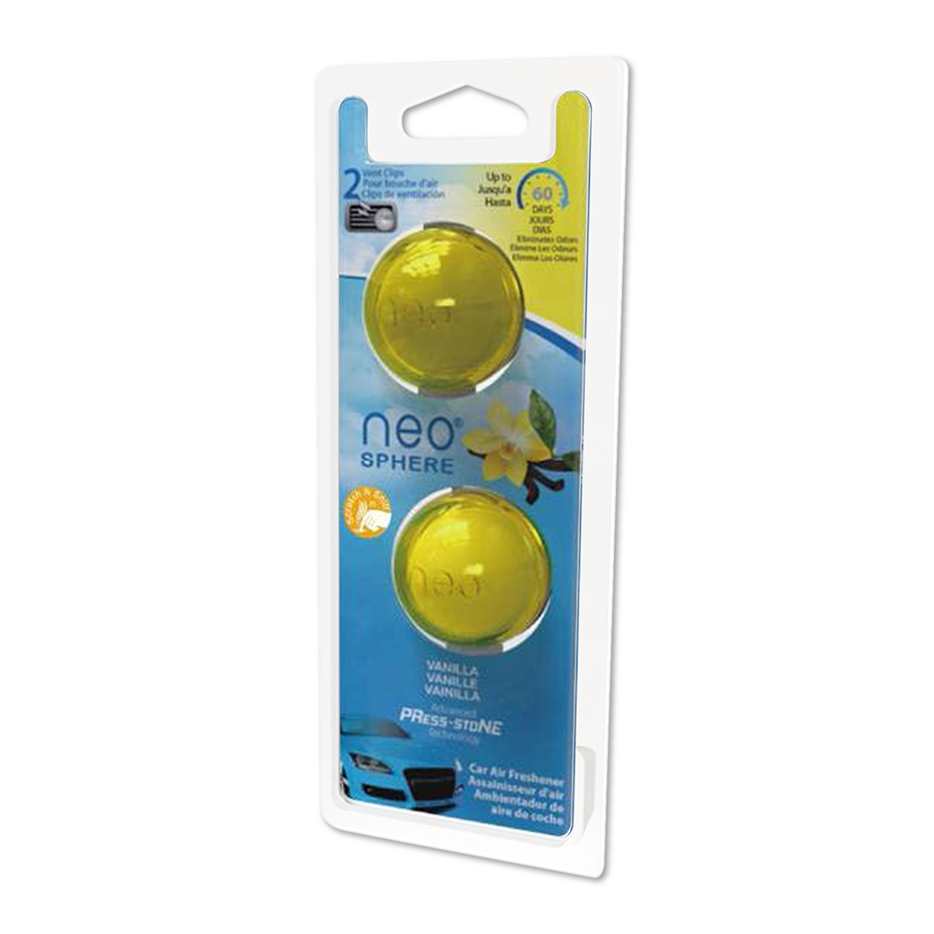 Neo Sphere Vent Clip Air Freshener 2 Pack- Vanilla