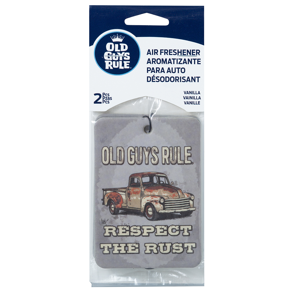 Old Guys Respect The Rust - 2 Pack Paper Air Freshener