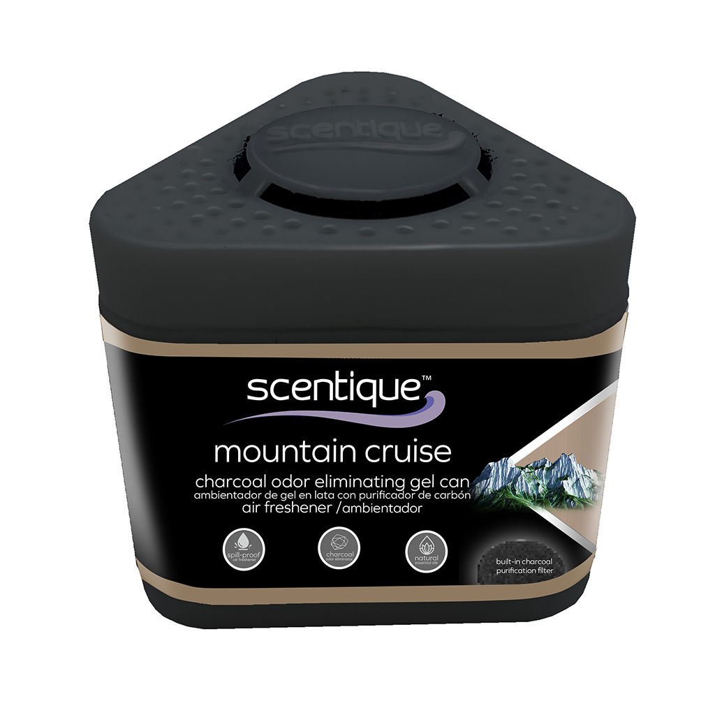 Scentique Odor Eliminating Charcoal Gel Air Freshener - Mountain Cruise