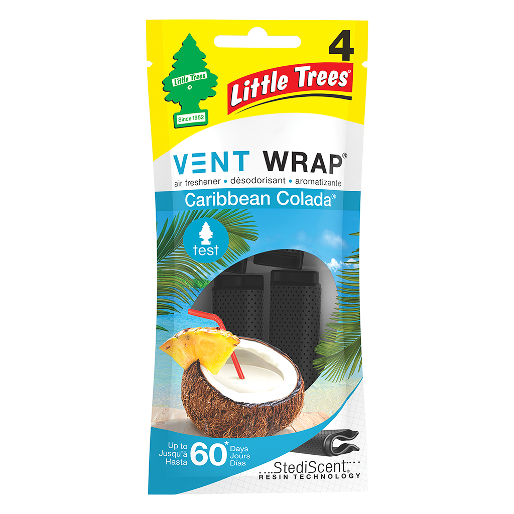 Little Tree Vent Wrap Air Freshener - Caribbean Colada