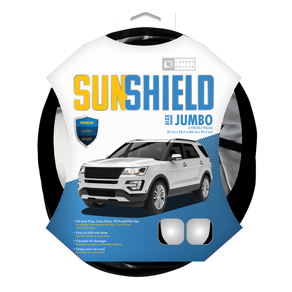 Luxury Driver Jumbo Premium Twist Sun Shield