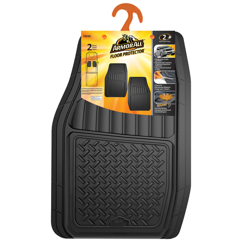 Armor All Rubber Truck/Suv 2 Piece Floor Mat - Black