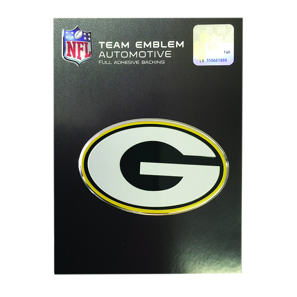 Chrome Auto Emblem - Greenbay Packers