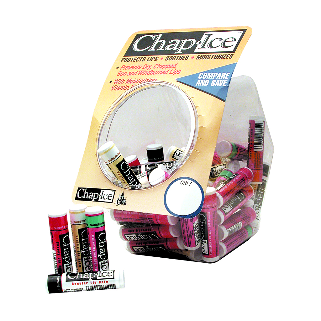 Chap-Ice Chapstick Display - 60 Piece