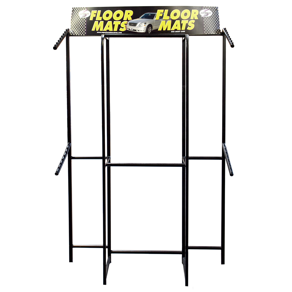 Floor Mat Rack 6' Tall 70 Piece