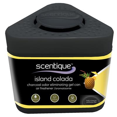 Scentique Odor Eliminating Charcoal Gel Air Freshener - Island Colada