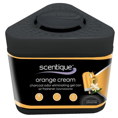 Scentique Odor Eliminating Charcoal Gel Air Freshener - Orange Cream