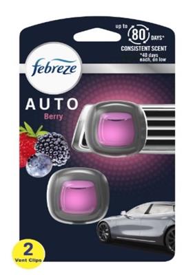 Febreze Car Vent 2 Count Air Freshener - Berry