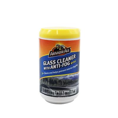 Armor All Glass Cleaner with Anti Fog Wipes- 15 Count